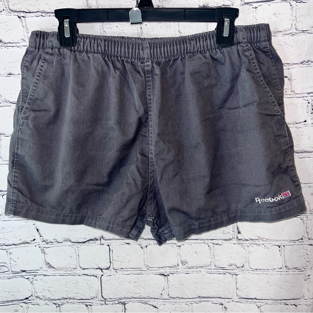 Reebok Vintage Gray Cotton‎ Athletic Shorts Size Large